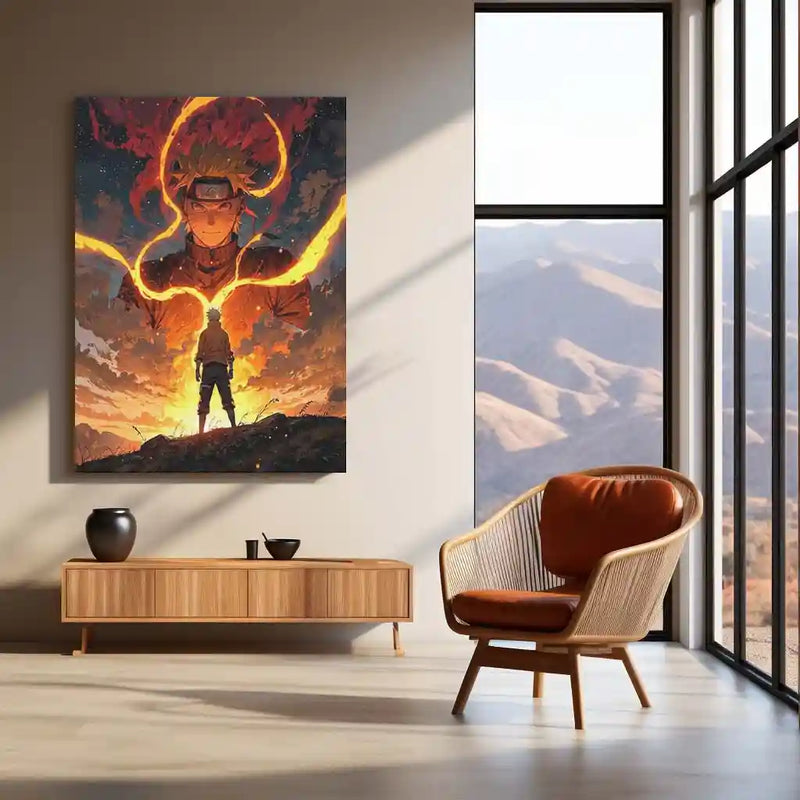 Anime Metal Poster | Naruto Uzumaki – The Fire Within Metal Poster | Naruto Shippuden Anime Wall Frame