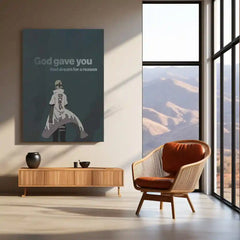 Naruto – “God Gave You That Dream” Metal Poster | Anime x Faith Motivational Wall Art