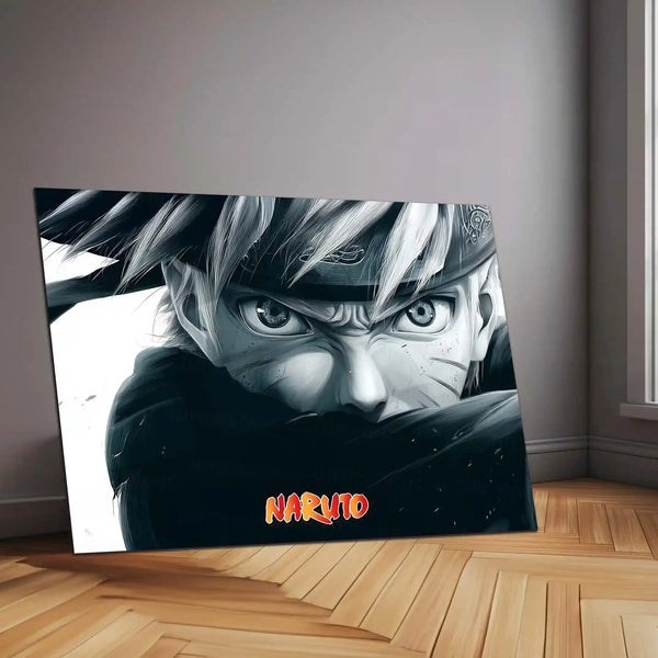 Anime Metal Poster | Naruto Chilling Metal Poster – Relaxed Shinobi Vibes 01 - TURTLEWINGS