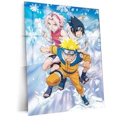 Anime Metal Poster | Naruto, Sasuke & Sakura Metal Poster – Team 7 Anime Wall Art - TURTLEWINGS