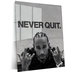 Never Quit – Lewis Hamilton | Formula 1 Champion Metal Frame