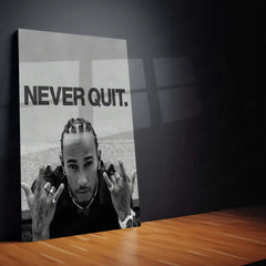 Never Quit – Lewis Hamilton | Formula 1 Champion Metal Frame