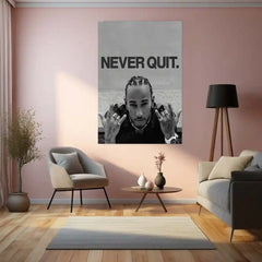 Never Quit – Lewis Hamilton | Formula 1 Champion Metal Frame