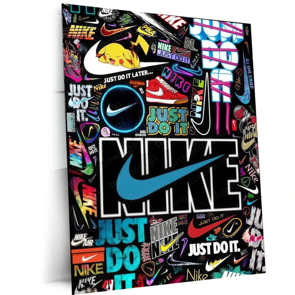 Nike Aesthetic Metal Poster – Iconic Sports Streetwear Wall Art