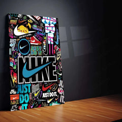 Nike Aesthetic Metal Poster – Iconic Sports & Streetwear Wall Art - TURTLEWINGS
