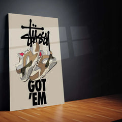 Abstract Metal Poster | Nike Sneaker Art Metal Poster – Bold & Stylish Decor 02 - TURTLEWINGS