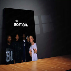 No Fear – Eminem & Rap Royalty Metal Poster | Hip-Hop Legends Motivation Wall Art