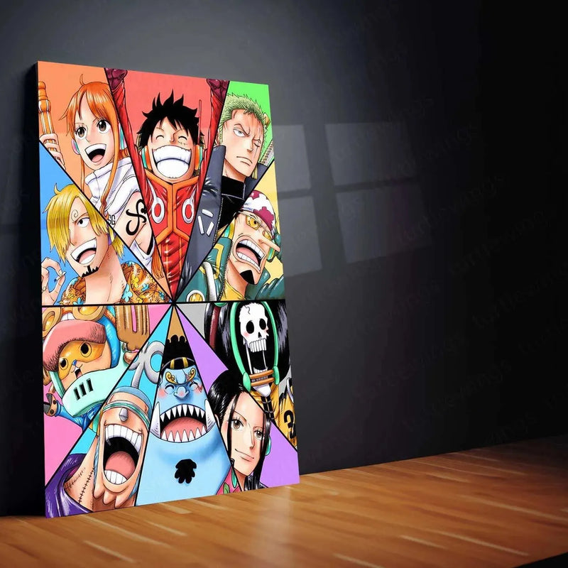 One Piece Metal Poster – Iconic Anime Wall Art | Luffy & Straw Hat Pirates Decor - TURTLEWINGS