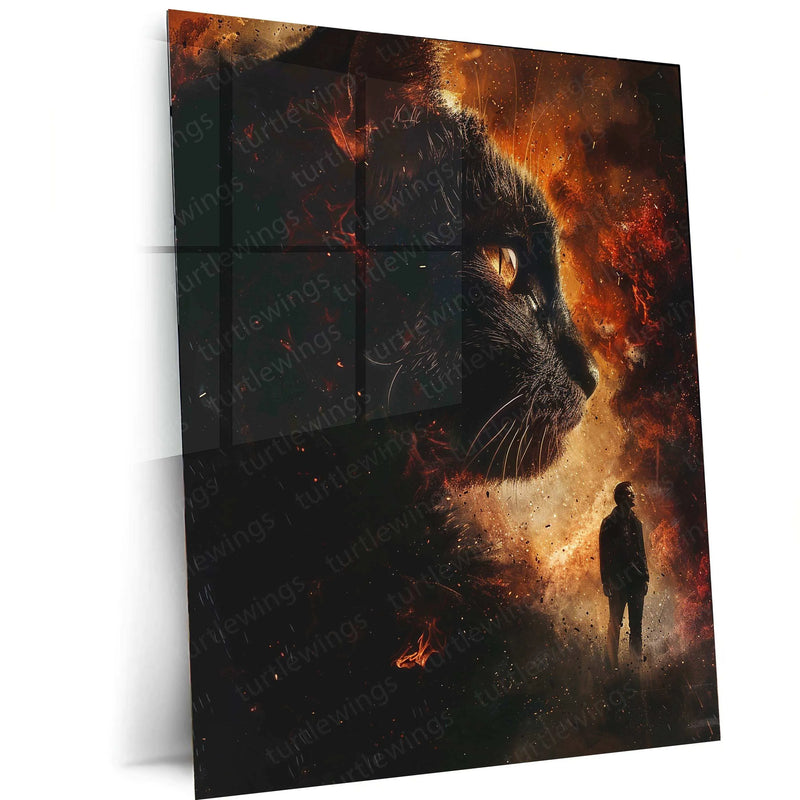 Cat Oppenheimer Movie Poster | Atomic-Themed Feline Wall Art | Cinematic Aesthetic Decor - TURTLEWINGS