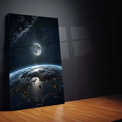 Outer Space Metal Frame | Galaxy Universe Wall Art | TurtleWings Sci-Fi Decor - TURTLEWINGS