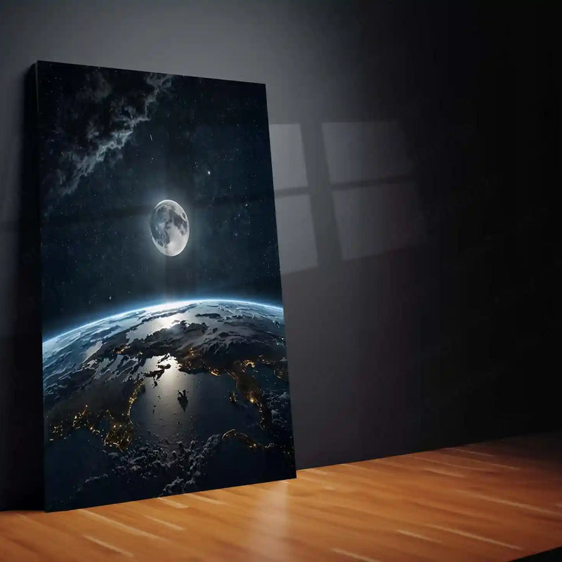 Outer Space Metal Frame | Galaxy Universe Wall Art | TurtleWings Sci-Fi Decor - TURTLEWINGS