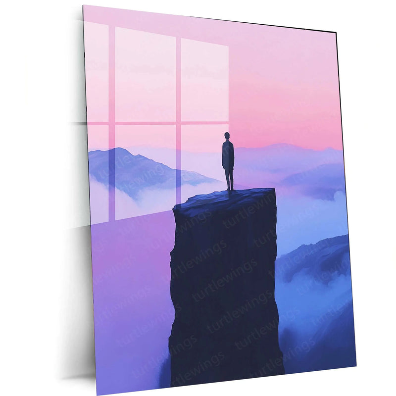 PEACE Metal Poster | Minimalist Wall Art | Inspirational Decor - TURTLEWINGS