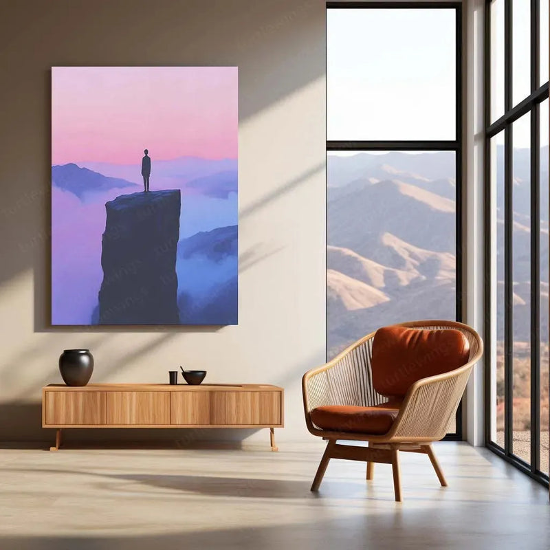 PEACE Metal Poster | Minimalist Wall Art | Inspirational Decor - TURTLEWINGS