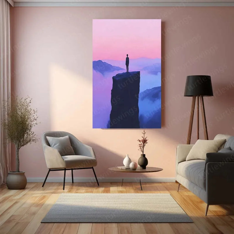 PEACE Metal Poster | Minimalist Wall Art | Inspirational Decor - TURTLEWINGS