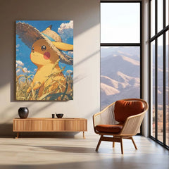 Anime Metal Poster | Pikachu Pokemon Metal Poster – Electrify Your Space - TURTLEWINGS