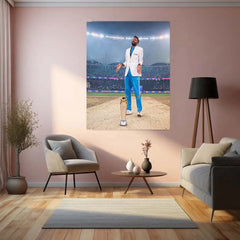 Hardik Pandya | Indian Team Champions Trophy 2025 Winner | Metal Poster - TURTLEWINGS