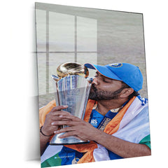 Indian Team Champions Trophy 2025 Winner – Metal Poster | Rohit Sharma 2 - TURTLEWINGS