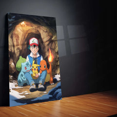 Anime Metal Poster | Pikachu Metal Poster – Electric Pokémon Wall Art - TURTLEWINGS