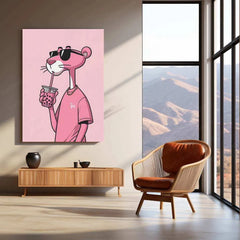 Pink Panther Metal Poster – Classic, Stylish & Playful Wall Art - TURTLEWINGS