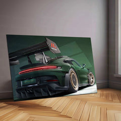 2025 Porsche 911 GT3 RS with Manthey Kit Neon LED Metal Frame â Ultimate Sports Car Wall Art - TURTLEWINGS