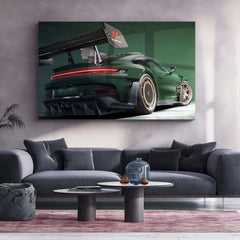 2025 Porsche 911 GT3 RS with Manthey Kit Neon LED Metal Frame â Ultimate Sports Car Wall Art - TURTLEWINGS