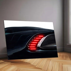 Porsche 918 Spyder Rear Light – Hypercar Detail Edition Neon LED Metal Poster | Porsche Collector Wall Frame