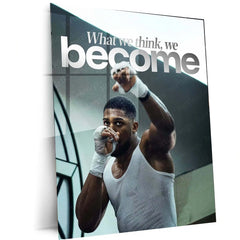 Power of Thought – Mindset Motivational Metal Frame | Law of Attraction Wall Art | Conscious Living Quote Poster