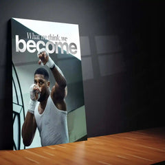 Power of Thought – Mindset Motivational Metal Frame | Law of Attraction Wall Art | Conscious Living Quote Poster