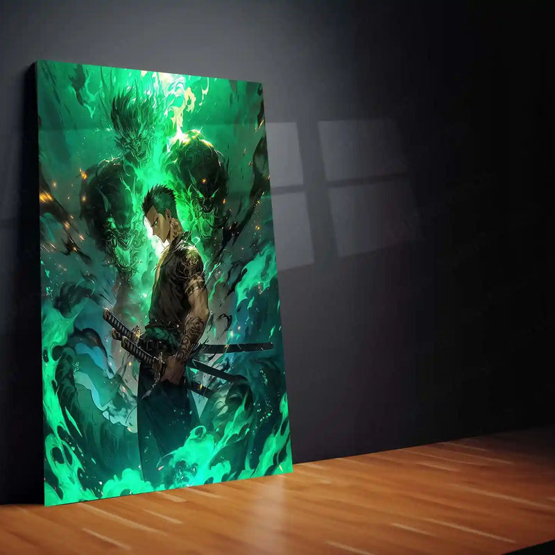 Roronoa Zoro – One Piece Metal Poster | Straw Hat Swordsman Wall Frame