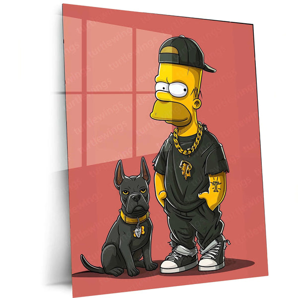 The Simpsons Metal Poster – Iconic Cartoon Wall Art | Fun & Nostalgic Decor - TURTLEWINGS
