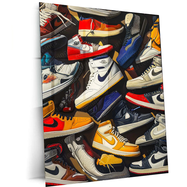 Abstract Metal Poster Nike Sneaker Art Metal Poster – Bold Stylish