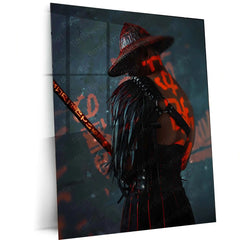 Samurai Warrior Metal Frame | Traditional Japanese Armor Art - TURTLEWINGS