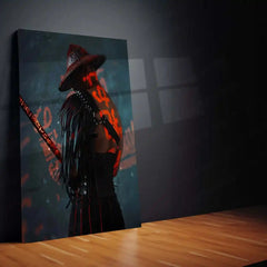 Samurai Warrior Metal Frame | Traditional Japanese Armor Art - TURTLEWINGS