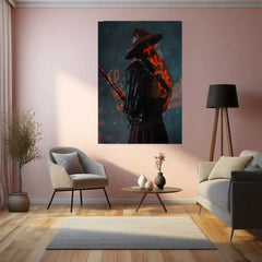 Samurai Warrior Metal Frame | Traditional Japanese Armor Art - TURTLEWINGS