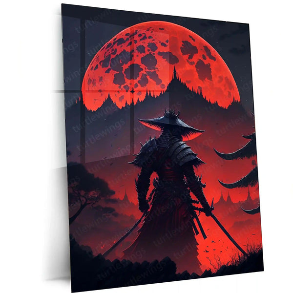 Samurai Warrior Metal Frame | Traditional Japanese Armor Art 02 - TURTLEWINGS