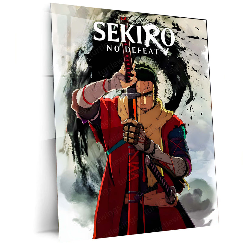 Game Metal Poster | Sekiro – Shadows Die Twice | The Lone Wolf’s Vow Metal Frame Poster