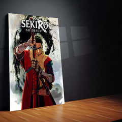 Game Metal Poster | Sekiro – Shadows Die Twice | The Lone Wolf’s Vow Metal Frame Poster