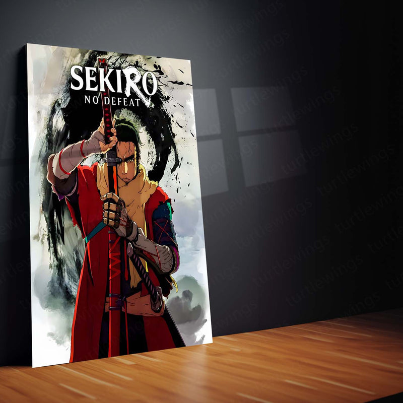 Game Metal Poster | Sekiro – Shadows Die Twice | The Lone Wolf’s Vow Metal Frame Poster