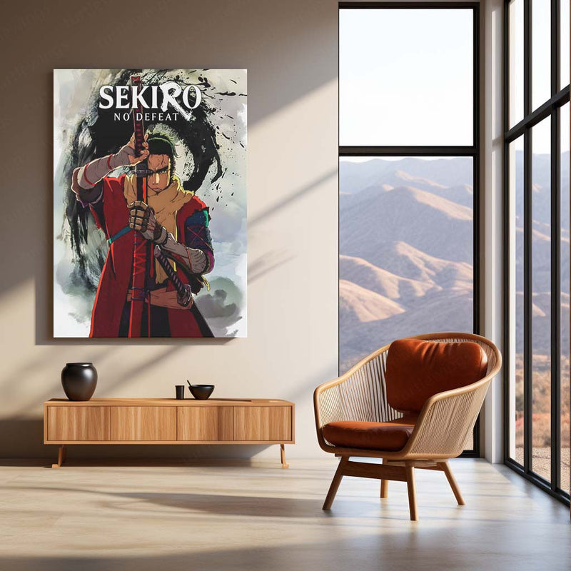 Game Metal Poster | Sekiro – Shadows Die Twice | The Lone Wolf’s Vow Metal Frame Poster