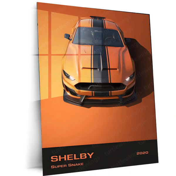 Shelby Super Snake – 2020 | Muscle Car Metal Frame | Raw American Power Wall Art