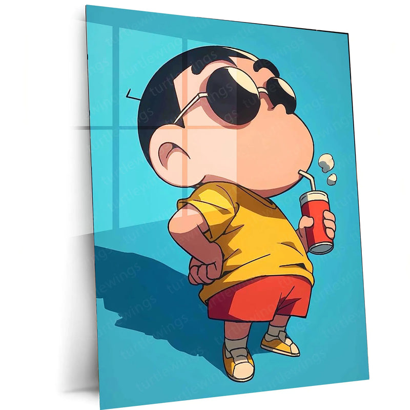 Anime Metal Poster | Shinchan Metal Poster – Fun & Quirky Anime Wall Art 03 - TURTLEWINGS