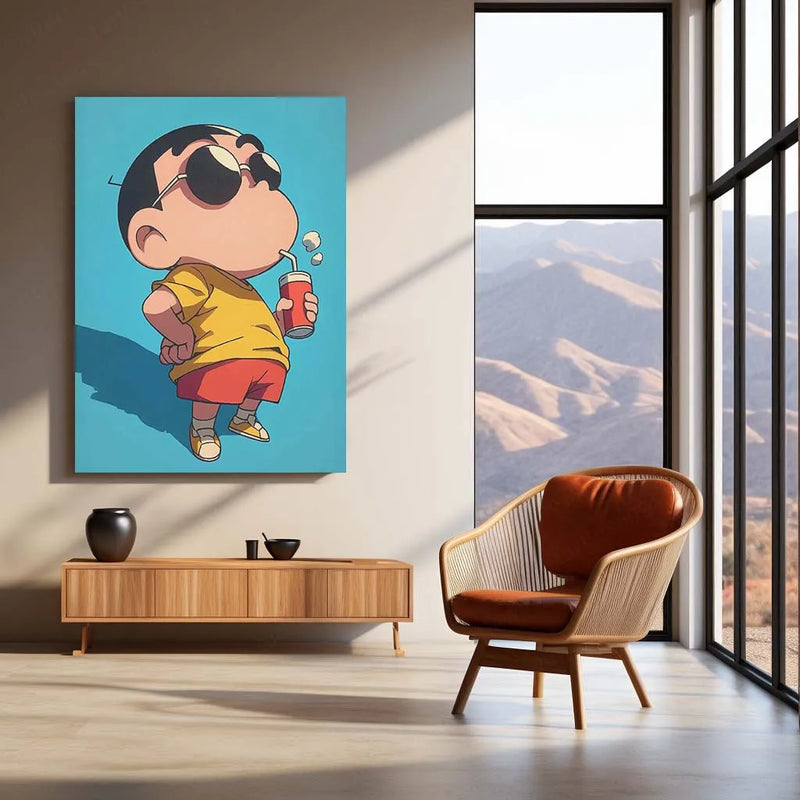 Anime Metal Poster | Shinchan Metal Poster – Fun & Quirky Anime Wall Art 03 - TURTLEWINGS