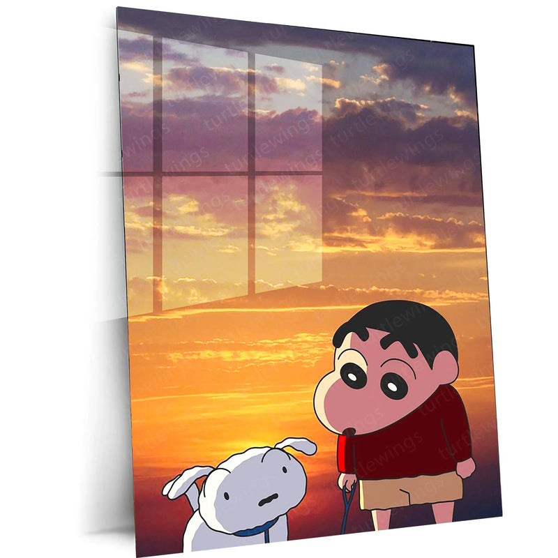 Anime Metal Poster | Shinchan Metal Poster – Fun & Quirky Anime Wall Art 01 - TURTLEWINGS