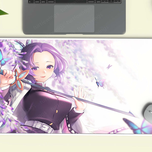 Shinobu Kocho Demon Slayer Anime Deskmat – Butterfly Hashira DesignShinobu Kocho Demon Slayer Anime Deskmat – Butterfly Hashira Design