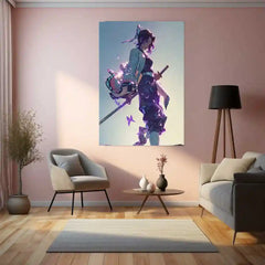 Shinobu Kocho – Dance of the Butterflies Metal Poster | Demon Slayer Wall Frame 02