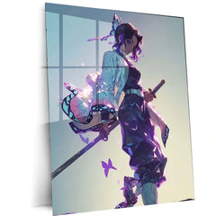 Shinobu Kocho – Dance of the Butterflies Metal Poster | Demon Slayer Wall Frame 02