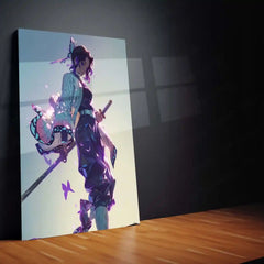 Shinobu Kocho – Dance of the Butterflies Metal Poster | Demon Slayer Wall Frame 02