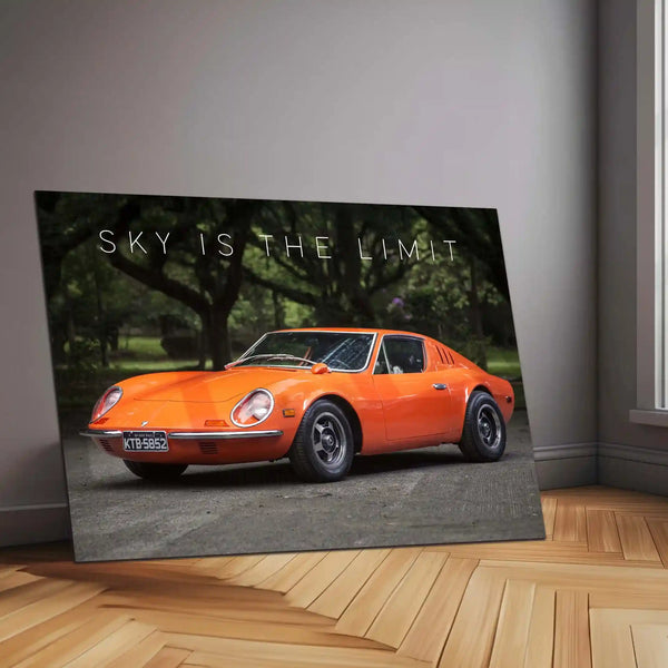 Sky is the Limit –Volkswagen puma Classic Sports Coupe Metal Poster | Drive Your Dream Wall Art