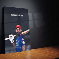 Cricket Metal Poster | Virat Kohli Metal Poster – Iconic Cricket Legend Wall Art 4 - TURTLEWINGS