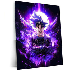 Goku Dragon Ball Z Metal Poster | Saiyan Warrior Wall Art | Anime Power-Up Decor - TURTLEWINGS